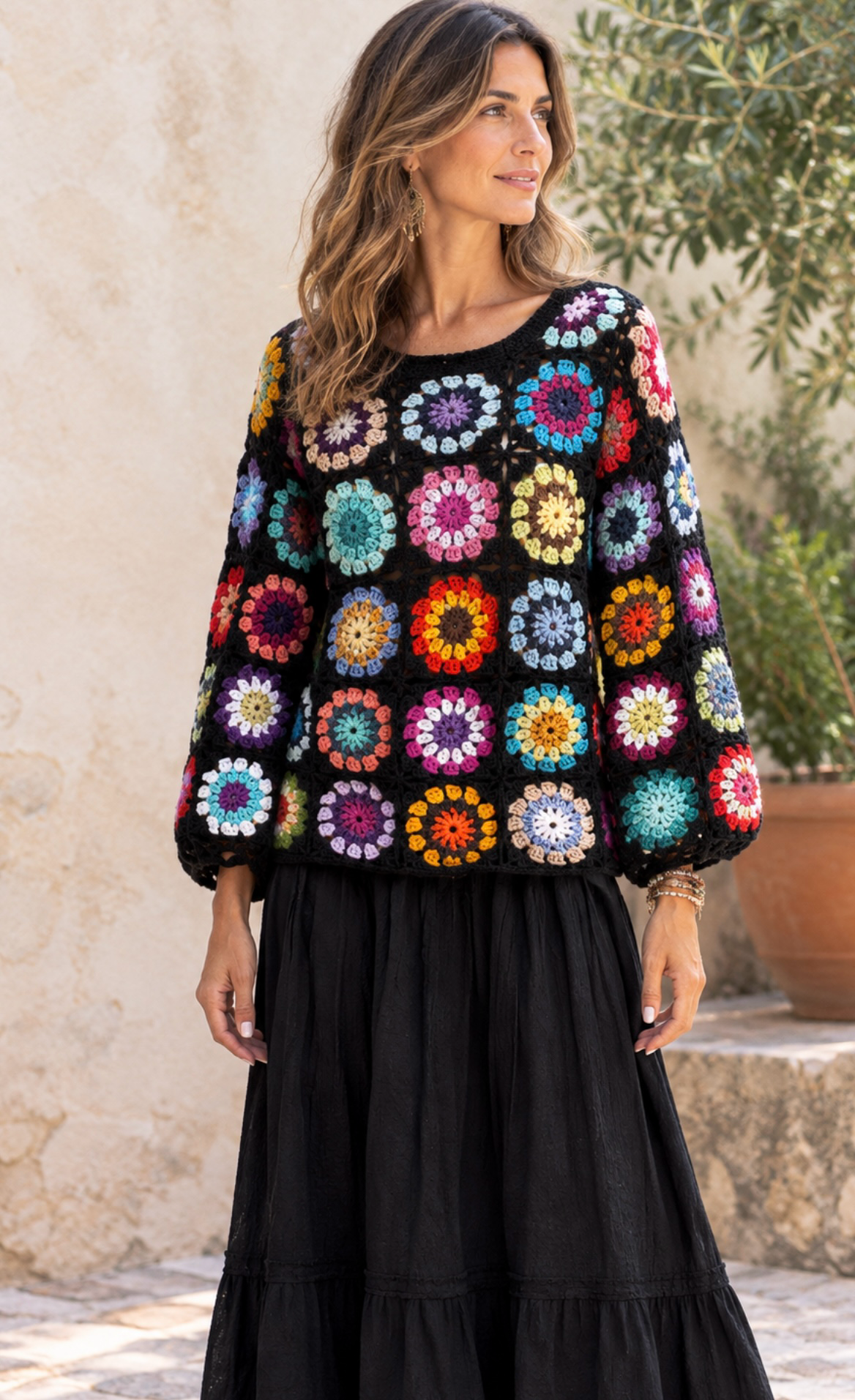 Pull en patchwork