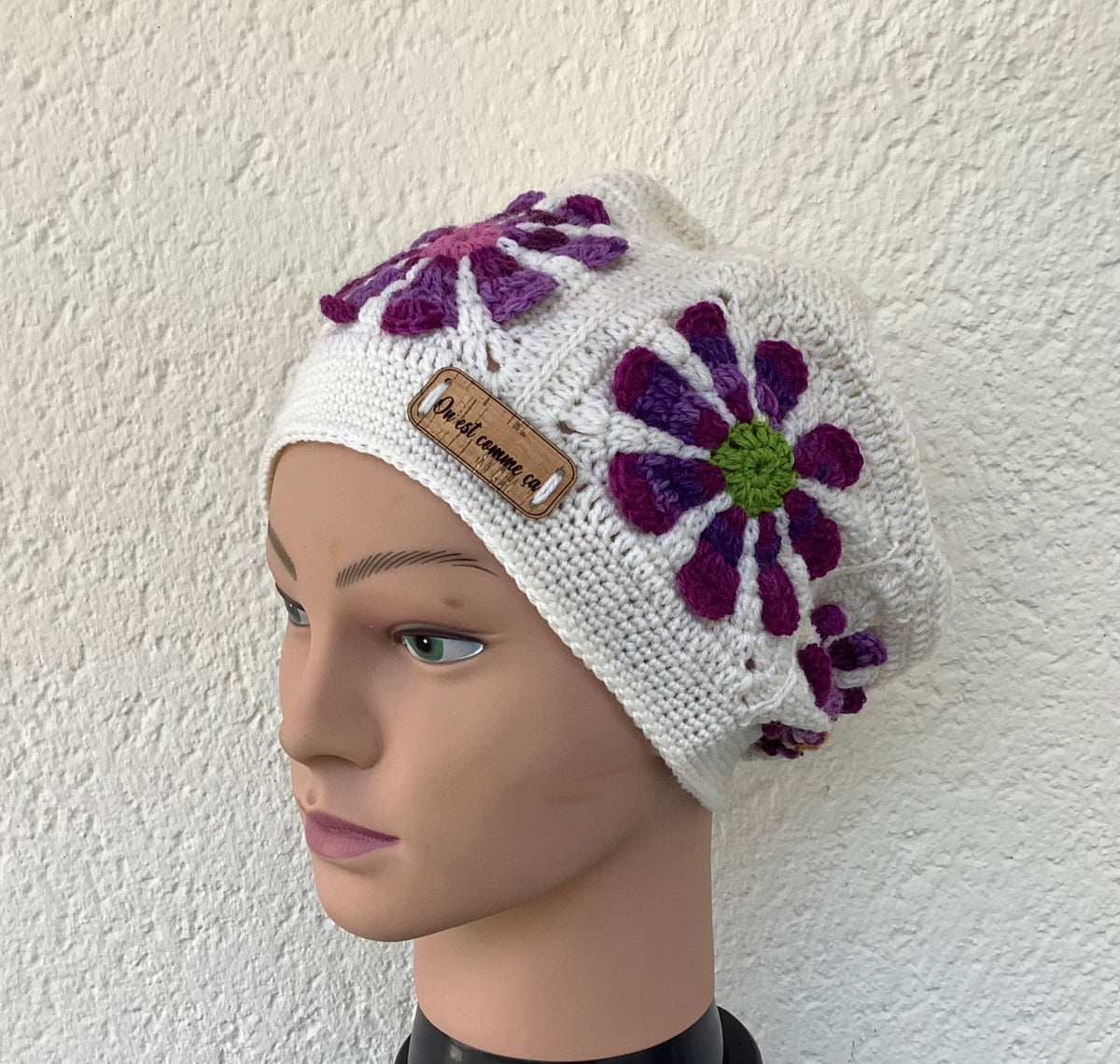 Bonnet fleurs