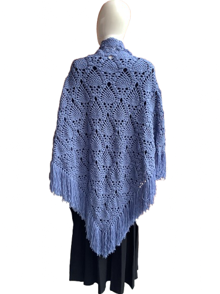 Châle au crochet en point d’ananas