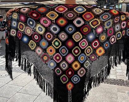 Grand chale en patchwork