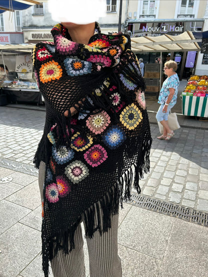 Grand chale en patchwork