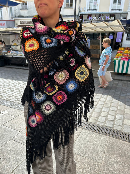 Grand chale en patchwork