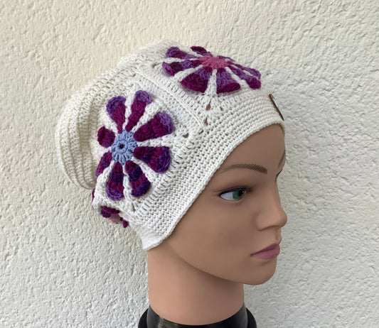 Bonnet fleurs