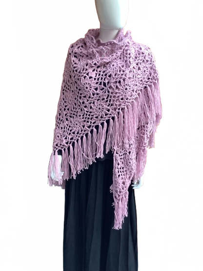 Châle au crochet