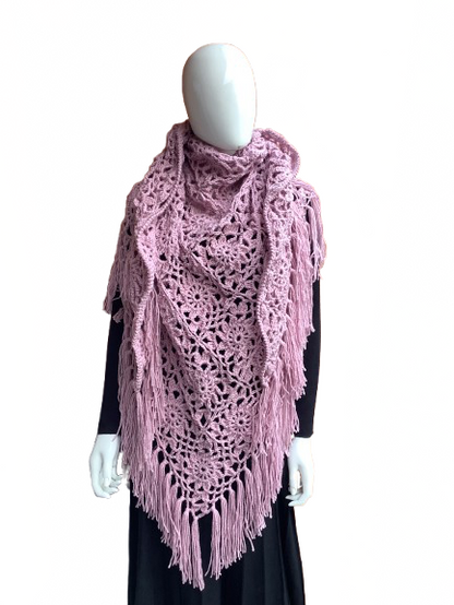 Châle au crochet