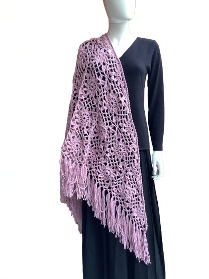 Châle au crochet