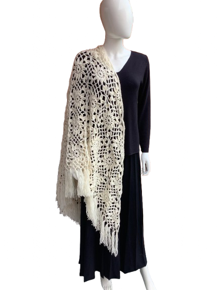 Châle au crochet