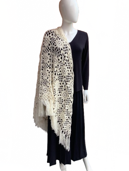 Châle au crochet